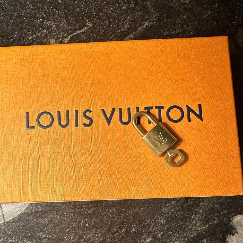 Authentic Louis Vuitton Padlock and Lock Set